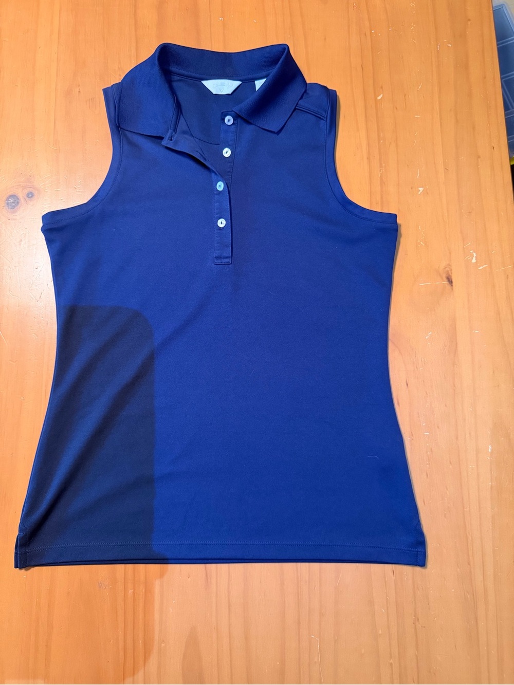 Callaway Sleeveless Polo Top - Navy Blue